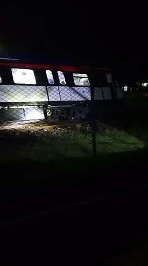 Susto en Cartago: tren se descarrila con 40 pasajeros a bordo