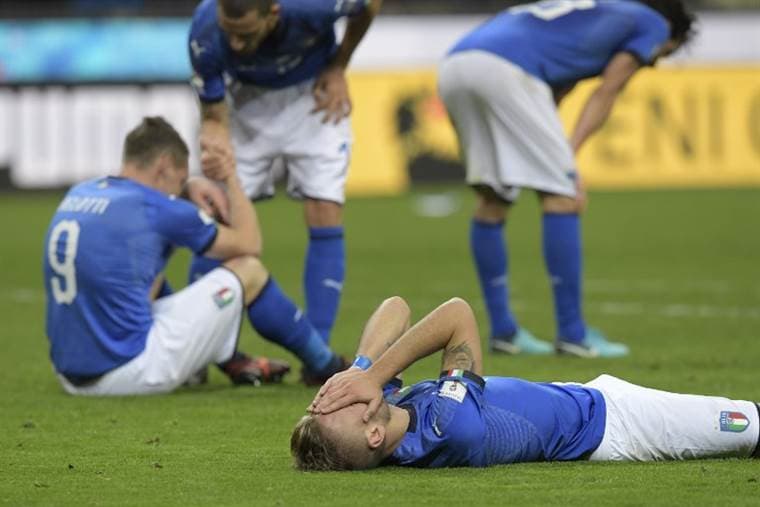 Italia quedó fuera de Rusia 2018 a manos de Suecia.|AFP