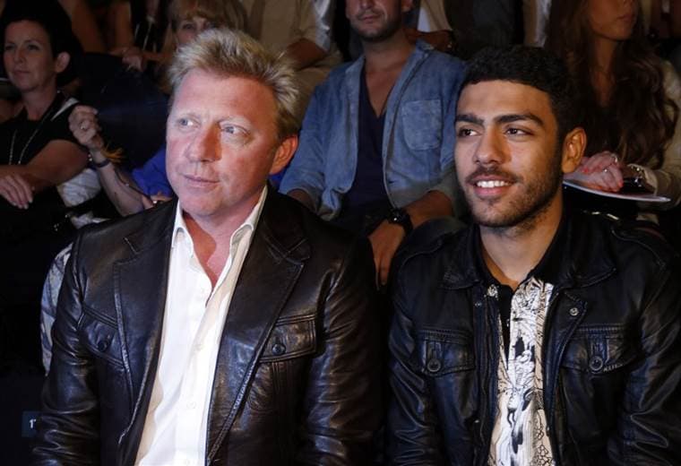 El extenista Boris Becker junto a su hijo Noah.|AFP