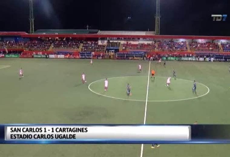 Fútbol Nacional:  San Carlos 1 - 1 Cartaginés