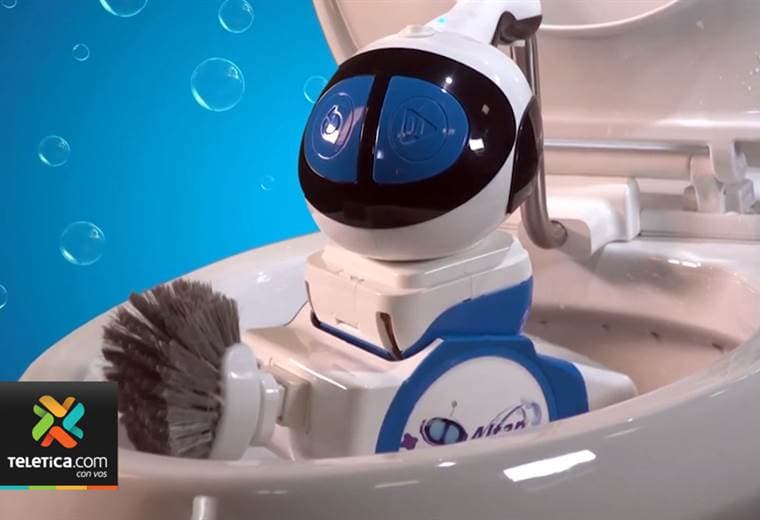 Robot portátil realiza la limpieza del baño en cinco minutos