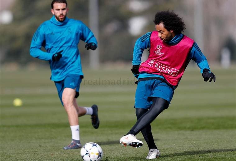 Marcelo, volante brasileño del Real Madrid. 