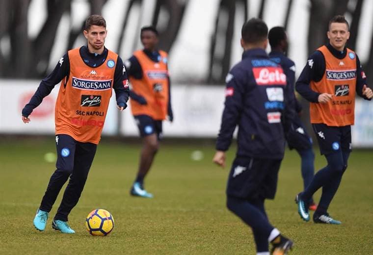 Entrenamiento del Nápoles.|SS.Napoli