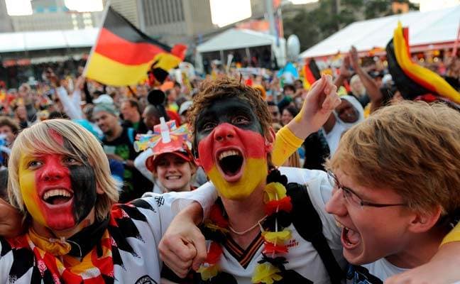 Aficionados de la Selección de Alemania.