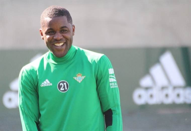 Joel Campbell, delantero costarricense del Betis de Sevilla. 