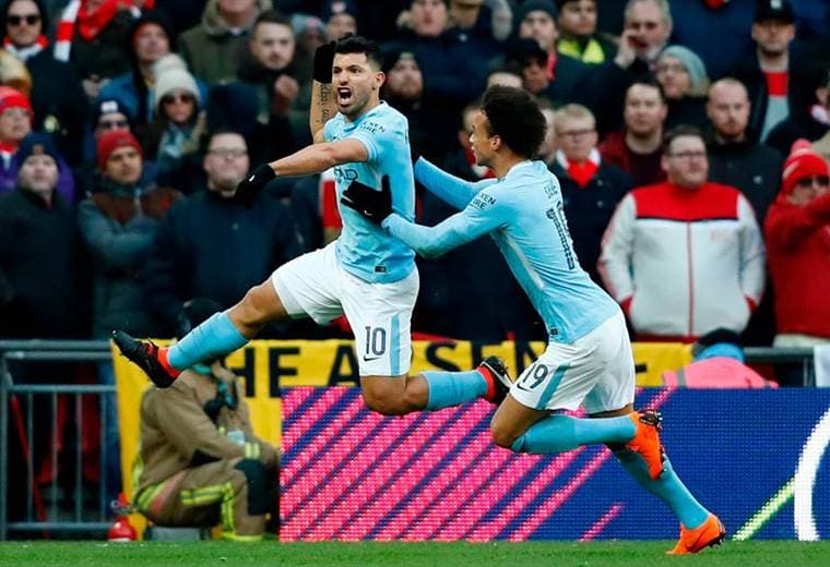 Sergio Agüero, delantero argentino del Manchester City. 