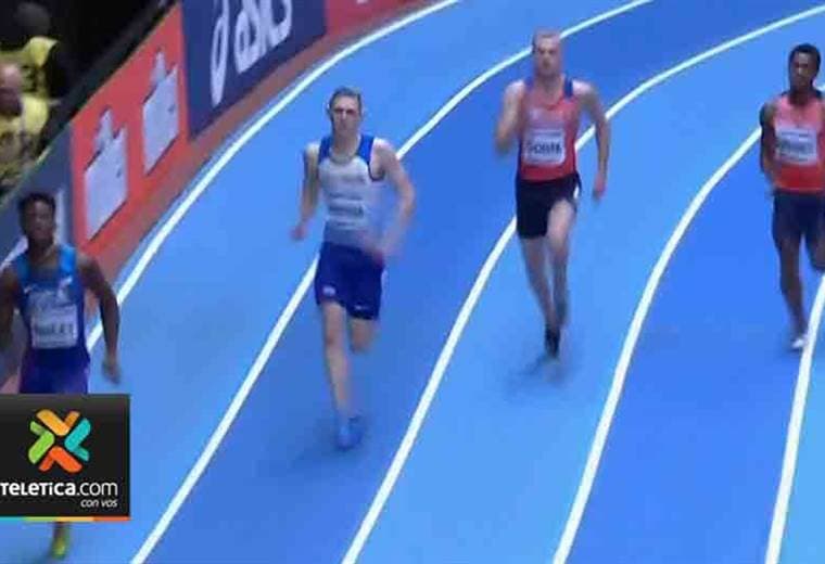 Nery Brenes ganó su heat eliminatorio en Mundial Bajo Techo pero fue descalificado