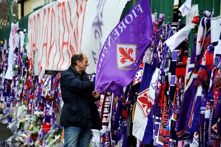 Fiorentina despidió a su capitán Davide Astori.|AFP