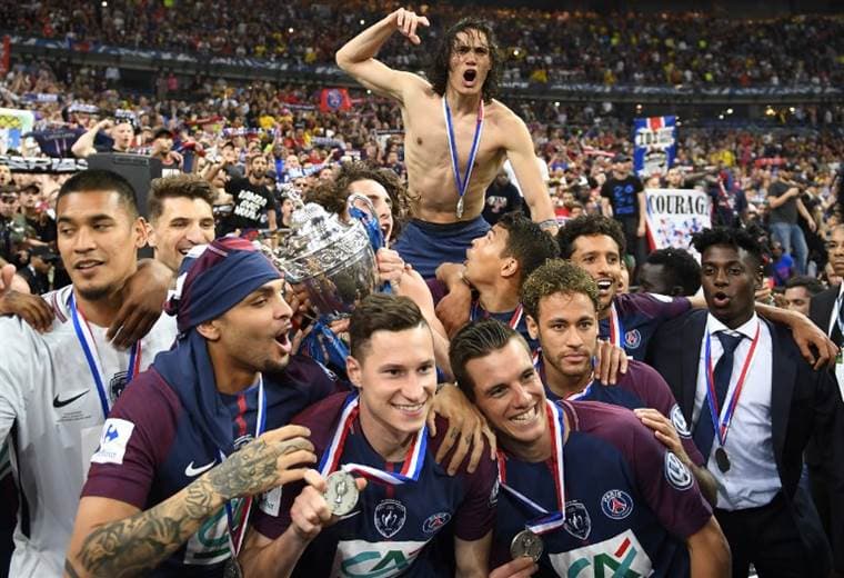 PSG celebra el título de Copa |AFP. 
