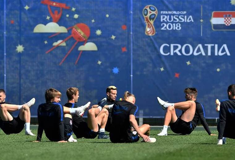 Entrenamiento de la selección de Croacia.|Federación croata de fútbol