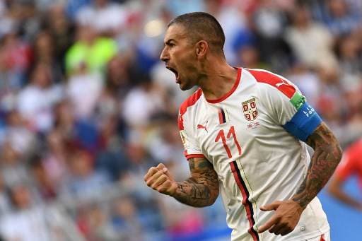 Aleksandar Kolarov, capitán de Serbia.|AFP