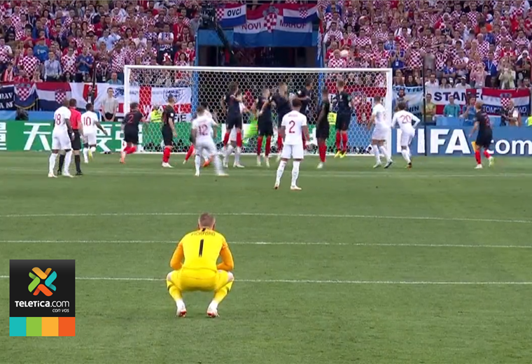 Kieran Trippier anotó para Inglaterra en la semifinal ante Croacia.