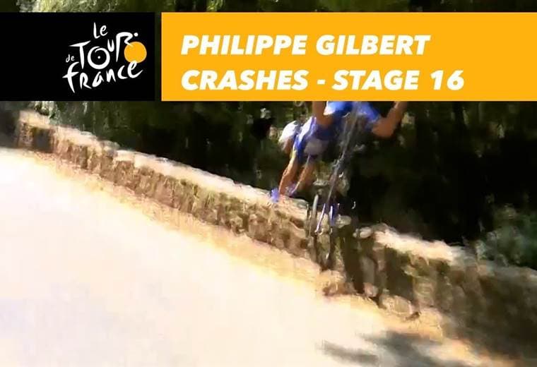 Philippe Gilbert caída Tour de Francia 2018