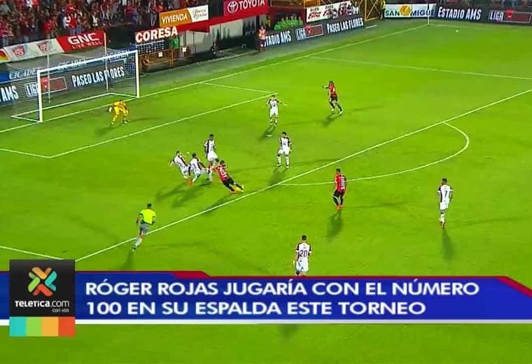 Alajuelense pedirá permiso a Unafut para que Róger Rojas utilice el número 100 en su camiseta