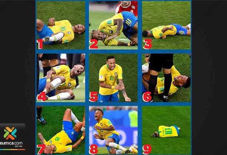  Neymar es el centro de las burlas tras la eliminación de Brasil