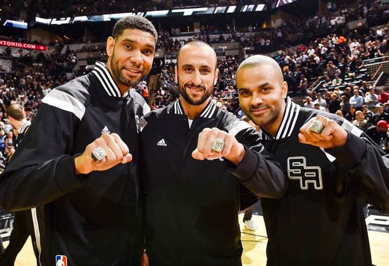 Manu Ginóbili, Tim Duncan y Tony Parker marcaron una época en los Spurs. 