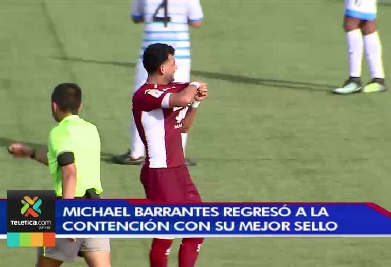 Michael Barrantes regresó con gol al Saprissa