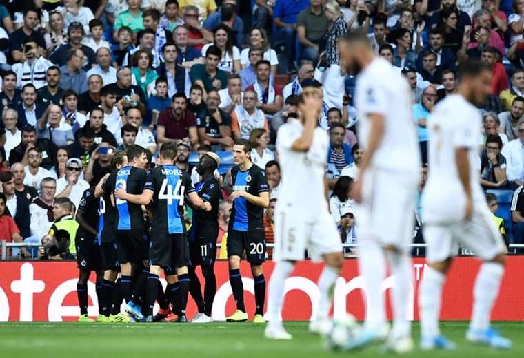 El Real Madrid empató en su casa ante el Brujas | AFP