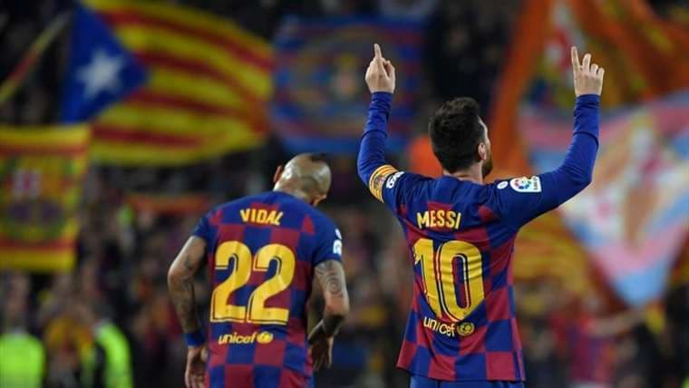 Lionel Messi guió al Barcelona en el triunfo | AFP