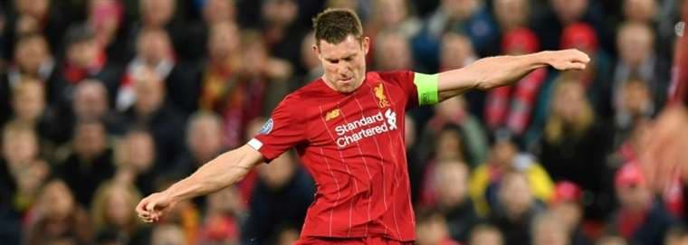 James Milner del Liverpool. AFP