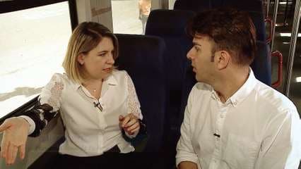 Vea los detalles del viaje en tren de Claudia Dobles y Víctor Carvajal