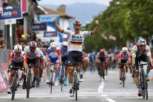 El alemán Pascal Ackermann gana al esprint la segunda etapa del Giro | AFP