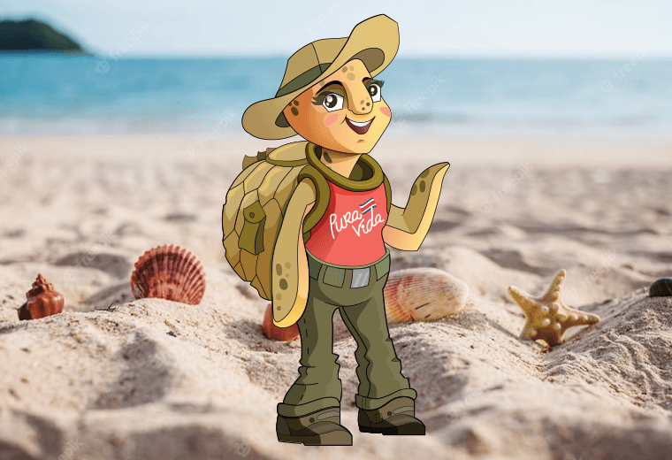 Aeropuerto Guanacaste lanza nueva mascota para evitar la extracción de conchas