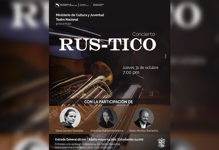 Rus-Tico: El concierto clásico que fusionará talento musical costarricense y ruso