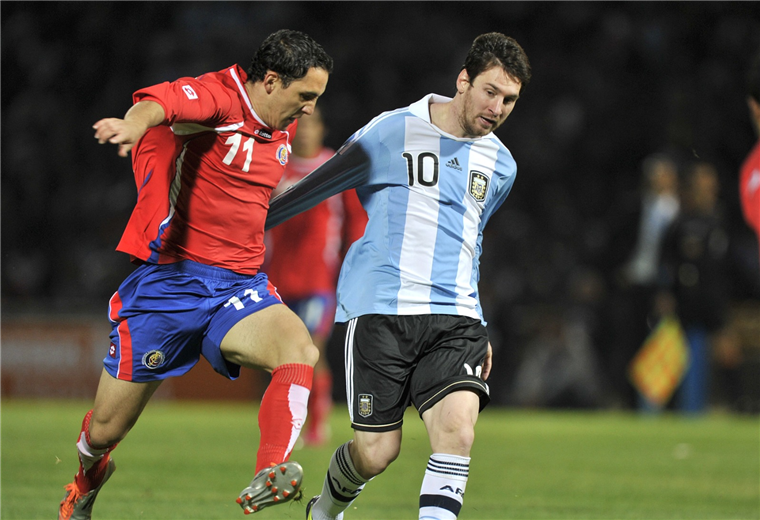 Diego Madrigal enfrentó a Argentina en el 2011. Crédito: AFP