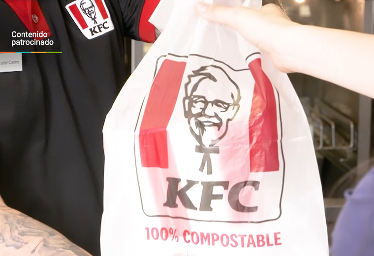 KFC Costa Rica implementa cubertería y bolsas 100% compostables