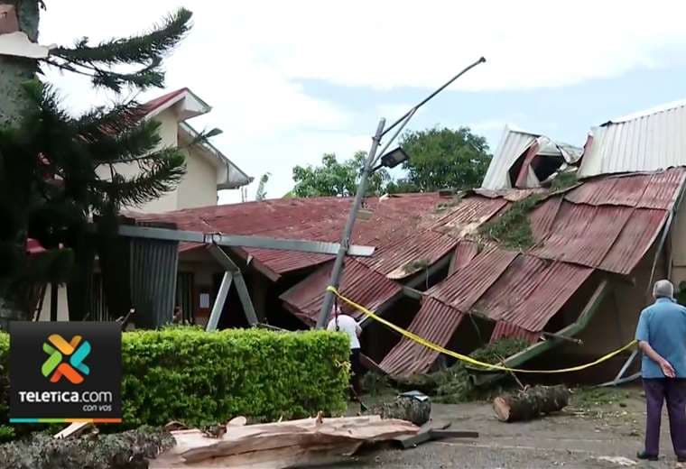 Video: Caída de árbol causa daños importantes en casa cural de Tibás