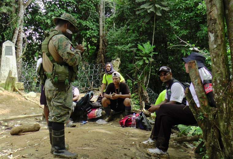 Migrantes en el Darién