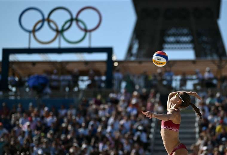 Voleibol de playa. AFP