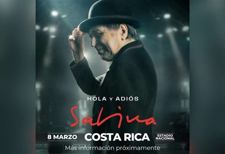 Joaquín Sabina se presentará en Costa Rica por última vez con su gira 'Hola y Adiós'