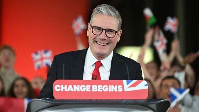 Laborista logran aplastante victoria sobre conservadores en Reino Unido