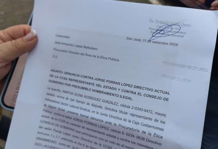 Tras denuncia, representante de Gobierno deja Junta Directiva de CCSS