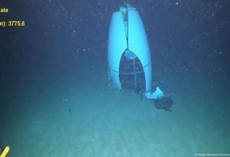 Nuevo video muestra el sumergible Titán que implosionó en 2023