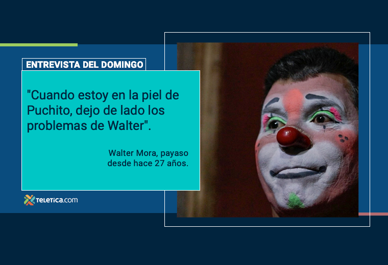 “Los payasos también sentimos tristeza”: La historia de Walter Mora y su personaje ‘Puchito’