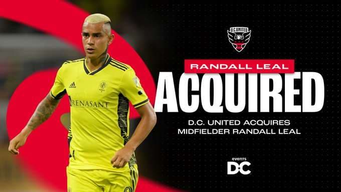 Randall Leal jugará en DC United de la MLS