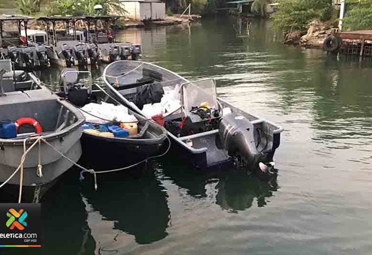 Dos lanchas con droga fueron interceptadas en aguas del Caribe.