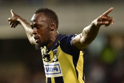 Usain Bolt estrella del Central Coast Mariners.|AFP