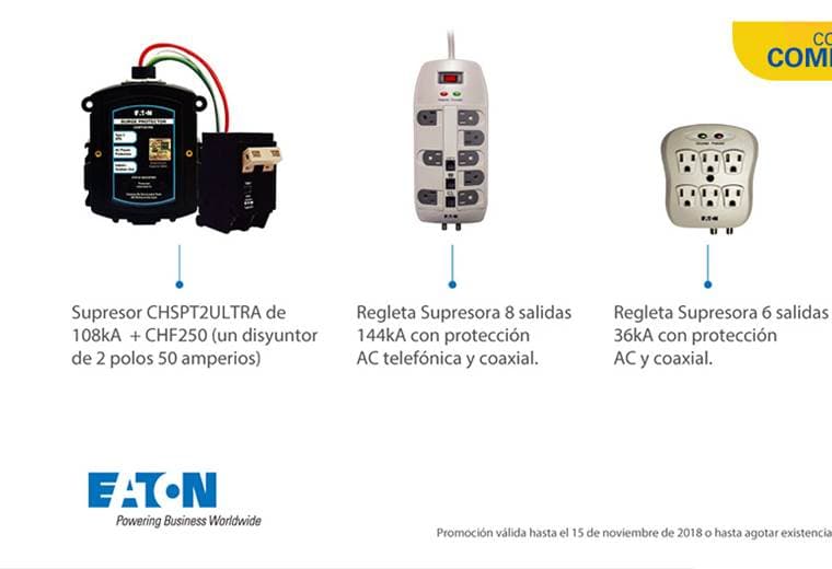 Proteja sus electrodomésticos y aparatos electrónicos de la rayería con supresores de picos
