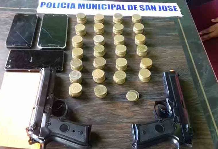 Policletos detuvieron a sospechoso de asaltar puesto de lotería