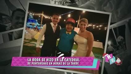 La boda se hizo en la catedral de Puntarenas durante un hermoso atardecer. Más información en el video adjunto.