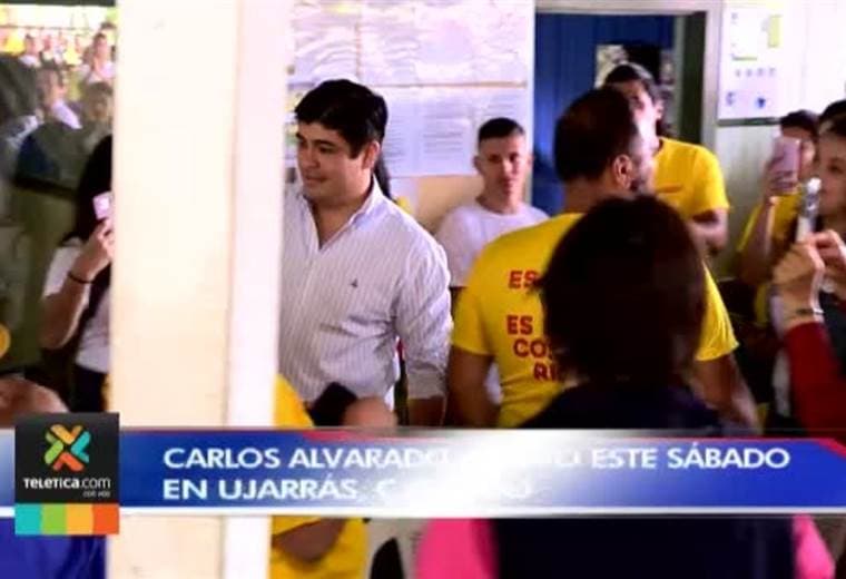 Cómo fue el día de Carlos Alvarado antes de la segunda ronda electoral