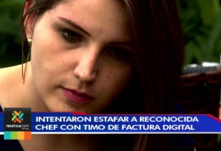Chef Sofía Rodríguez por poco es víctima de una estafa con el timo de la factura digita