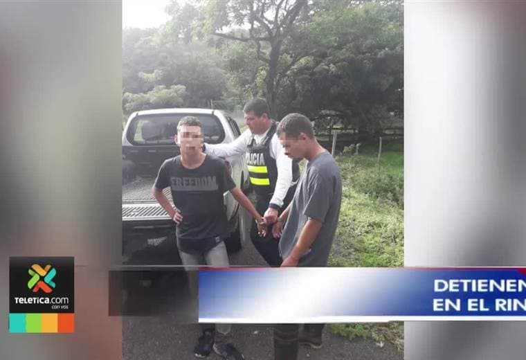 Policía detuvo a dos sospechosos de asaltar a varios turistas extranjeros en el Rincón de la Vieja