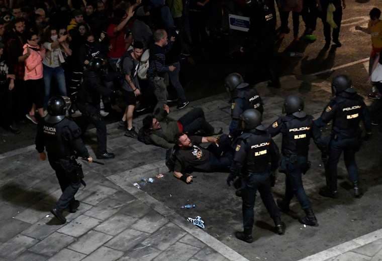 Protestas en Barcelona. AFP