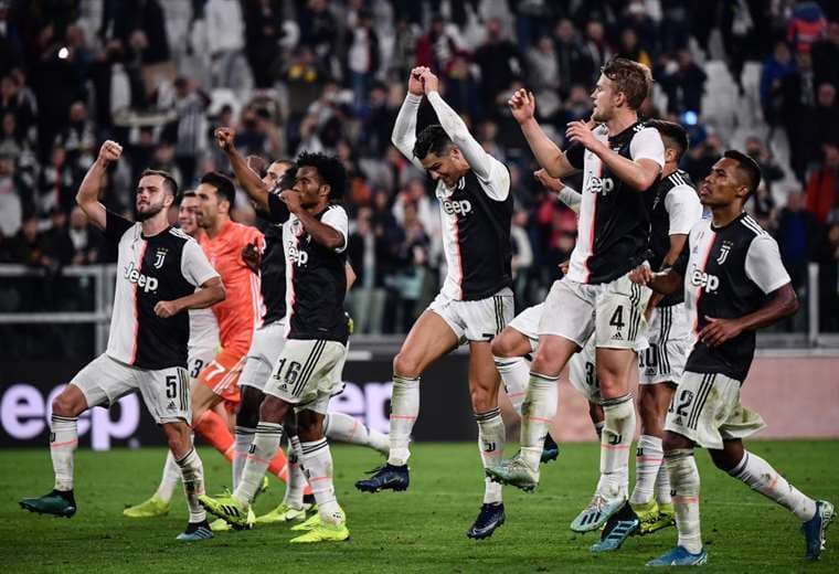 La Juventus celebra su triunfo en la Serie A | AFP