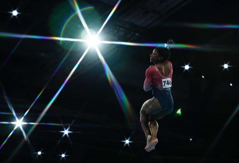 Simone Biles, gimnasta estadounidense | AFP
